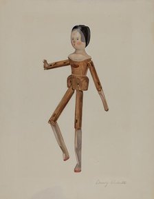 Jointed Dutch Doll, 1935/1942. Creator: Beverly Chichester.