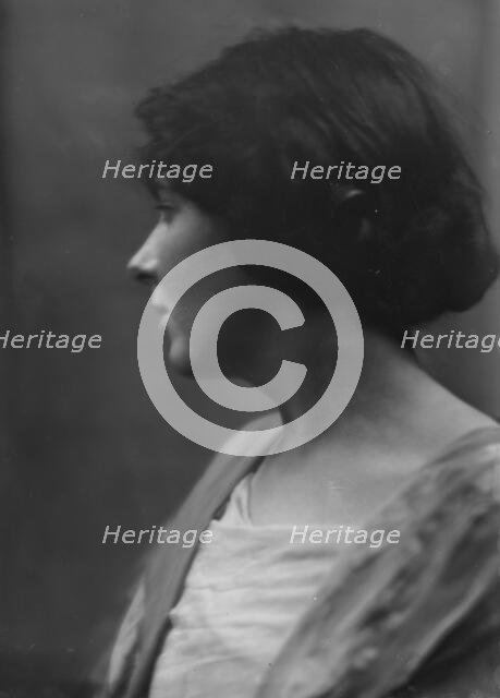 Werner, Charlotte F., portrait photograph, 1914 Jan. Creator: Arnold Genthe.