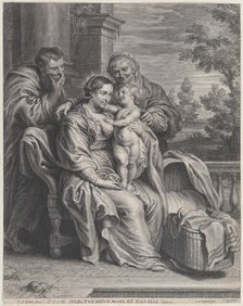 The Holy Family with Saint Anne, ca. 1625-35. Creator: Boetius Adams Bolswert.