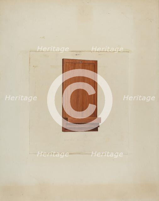 Shaker Clock Hanger, c. 1936. Creator: Ray Holden.