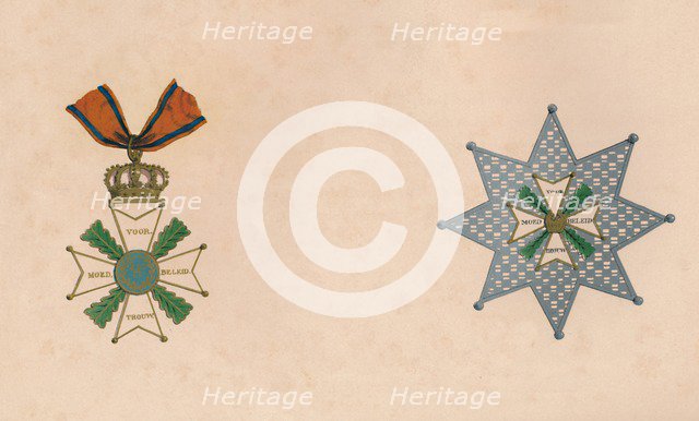 'The Order of Wilhelm of the Netherlands', c19th century. Artist: Unknown.