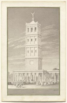 Campanile of a Cathedral for Berlin, 1831. Creator: Karl Friedrich Schinkel.