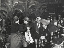 The bar at Palm Tavern, Negro restaurant on 47th Street, Chicago, Illinois, April 1941. Creators: Farm Security Administration, Russell Lee.