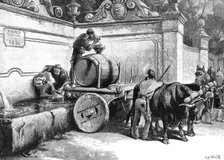 Fountain at Cintra, near Lisbon, 1883. Creator: Unknown.