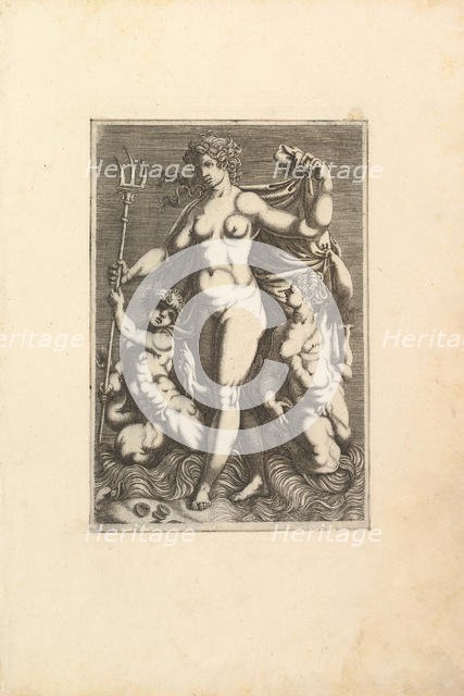 Thetis Standing with Two Tritons. Creator: Unknown.