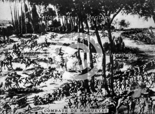 Battle of Magueyes, (1896), 1920s. Artist: Unknown.