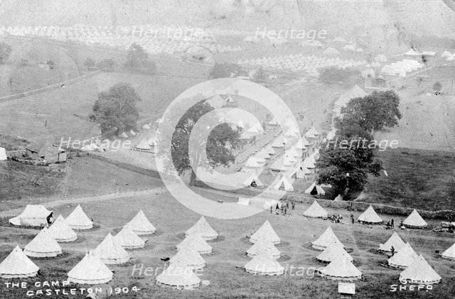 Tents at Castleton, 1904.Artist: Shefo