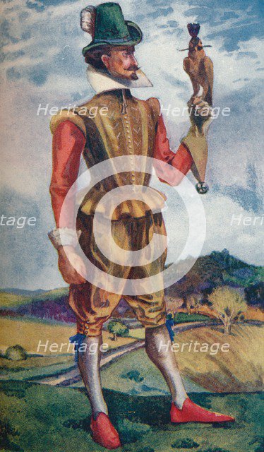 'A Man of the Time of James I', 1907. Artist: Dion Clayton Calthrop.