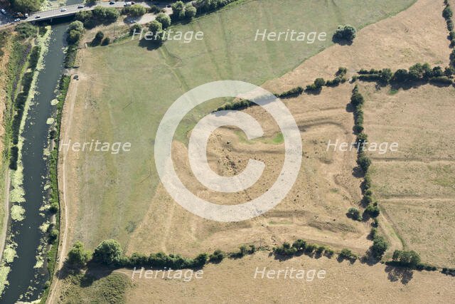 The Bulwark, a Civil War fieldwork and World War II gun emplacement, Cambridgeshire, 2018. Creator: Historic England.