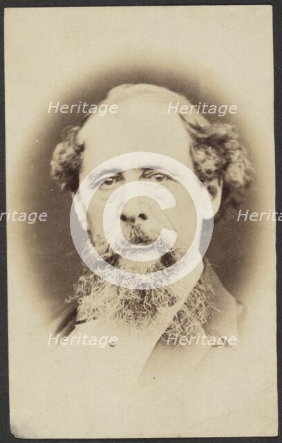 Portrait of Charles Dickens, before 1870. Creator: Unknown.