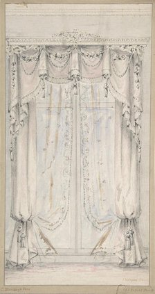 Design for Curtains, 1841-84. Creator: Charles Hindley & Sons.