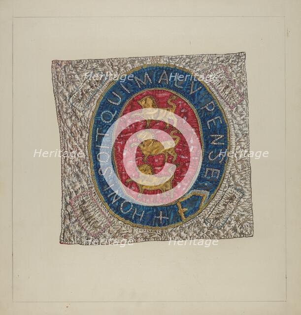 Friendship Quilt Block, 1935/1942. Creator: Florence Truelson.