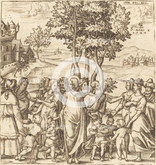 Christ Blesses the Children, probably c. 1576/1580. Creator: Leonard Gaultier.