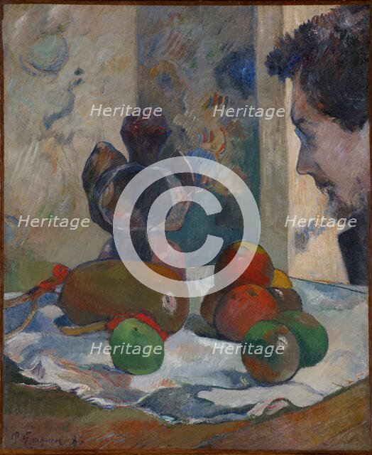 Still Life with Profile of Laval, 1886. Creator: Paul Gauguin.