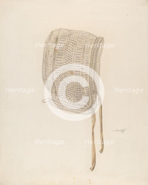 Woman's Night Cap, c. 1939. Creator: Virginia Berge.