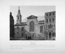 Exterior view of St Anne and St Agnes, City of London, 1814.                                         Artist: Joseph Skelton