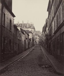 Rue Neuve-Coquenard (from the Rue Lamartine), 1870s. Creator: Charles Marville.