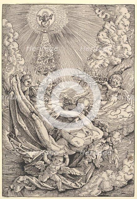 The Body of Christ Carried by Angels towards Heaven, 1516. Creator: Hans Baldung.