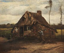 Cottage with Peasant Coming Home, 1885. Creator: Gogh, Vincent, van (1853-1890).