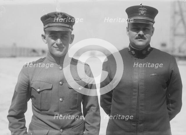 Lt. E.F. Stone & Lt. Com. R.A. Lavender, 1919. Creator: Bain News Service.