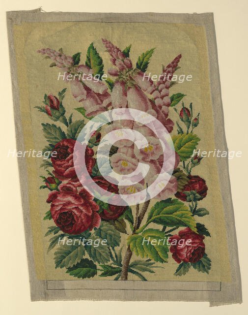 Chair Seat, England, 19th century. Creator: Unknown.