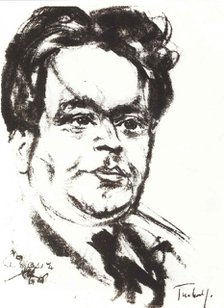 Portrait of Kurt Tucholsky.