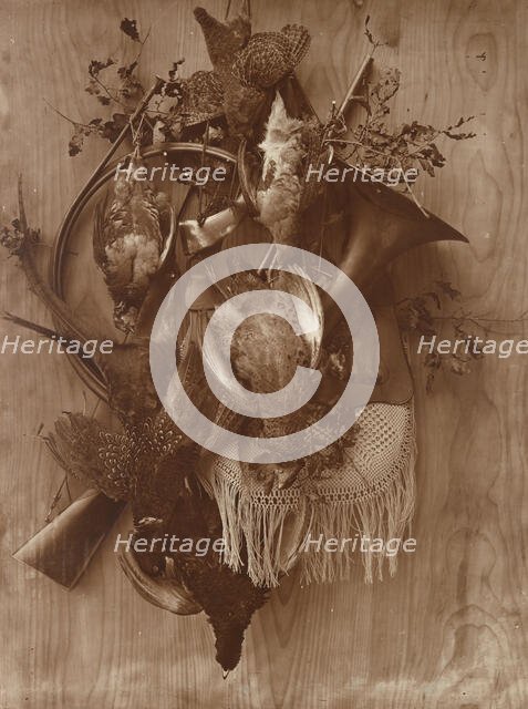 Pheasant and Grouse, ca. 1865. Creator: Adolphe Braun.