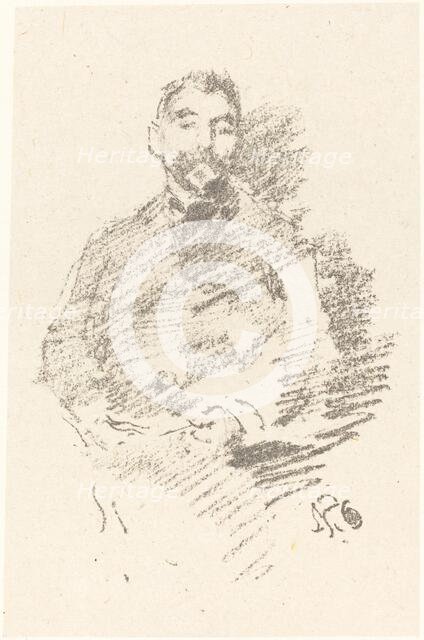 Stéphane Mallarmé, 1892. Creator: James Abbott McNeill Whistler.