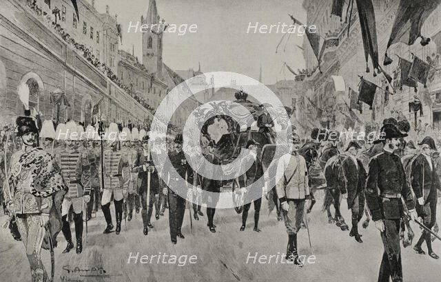 The funeral of Empress Elisabeth of Austria (1837-1898), Vienna, Austria, 1898. Creator: Unknown.