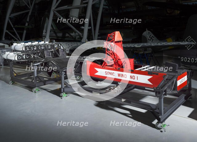 Rocket Sled, Sonic Wind I, 1953-1954. Creator: Northrop Corporation.