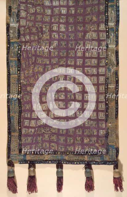 Saddle cloth with lions, 5th-4th century BC. Artist: Ancient Altaian, Pazyryk Burial Mounds  