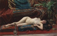 Odalisque, 1883. Creator: Richard Hall.