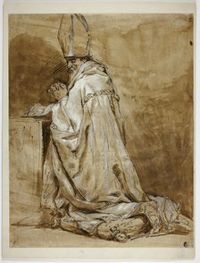Bishop Kneeling in Prayer, n.d. Creator: Unknown.