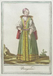 Costumes de Différents Pays, 'Hongroise', c1797. Creators: Jacques Grasset de Saint-Sauveur, LF Labrousse.