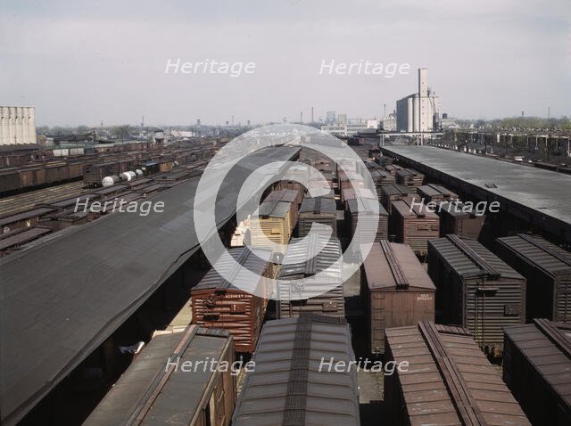 C. M. St. P. & P. R.R., general view of part of Galewood yard, Chicago, Illinois, 1943. Creator: Jack Delano.