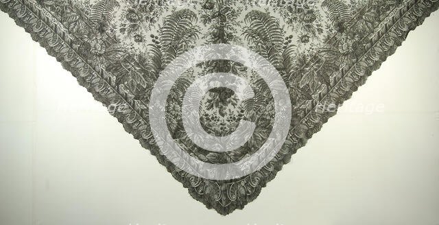 Shawl, French, 1860-70. Creator: Unknown.