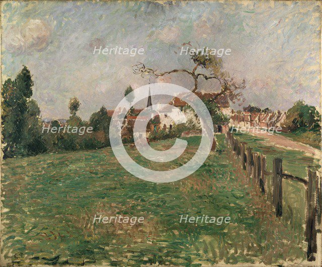The Village of Eragny, 1885. Artist: Camille Pissarro.
