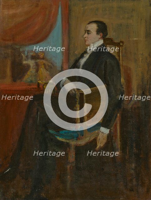Portrait of Max Beerbohm (1872-1956), c1900. Creator: Conder, Charles (1868-1909).
