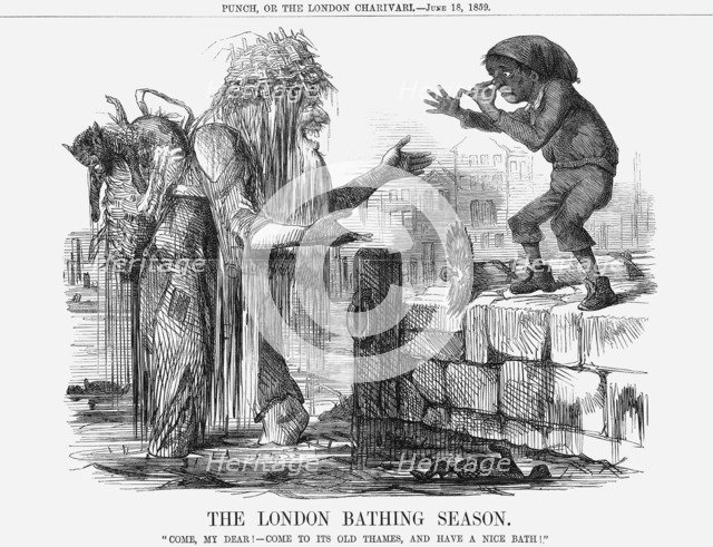 'The London Bathing Season', 1859. Artist: Unknown