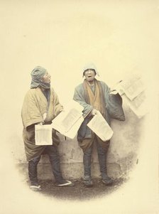 News Vendors, 1866-1867. Creator: Felice Beato.