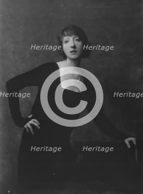 Mrs. Falk, portrait photograph, 1917 Nov. 28. Creator: Arnold Genthe.