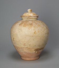 Covered Jar, Tang dynasty (618-906), early 8th century. Creator: Unknown.