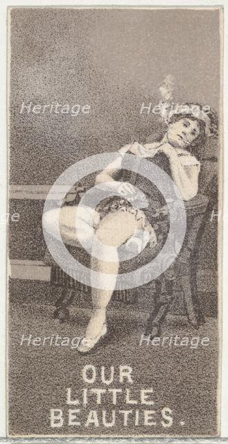 From the Actresses series (N57) promoting Our Little Beauties Cigarettes for Allen & Ginte..., 1890. Creator: Allen & Ginter.