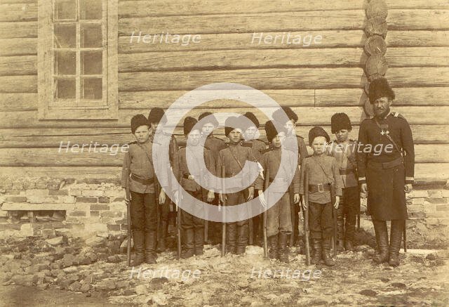Children's Formation, 1909. Creator: Nikolai Georgievich Katanaev.