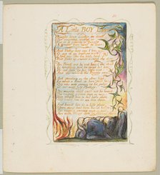 Songs of Innocence and of Experience: A Little Boy Lost, ca. 1825. Creator: William Blake.