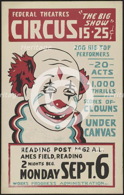 Circus, Reading, PA, [193-]. Creator: Unknown.