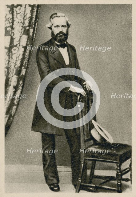 Portrait of Karl Marx (1818-1883), .