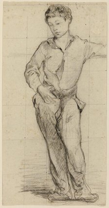 Young Man Standing (Léon Leenhoff) (recto), 1864/65. Creator: Edouard Manet.