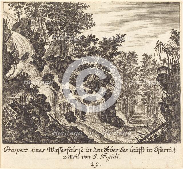 View of a Waterfall, Austria, 1681. Creator: Melchior Küsel.