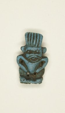 Amulet of the God Bes, Egypt, Third Intermediate Period, Dynasty 21-25 (1070-656 BCE). Creator: Unknown.